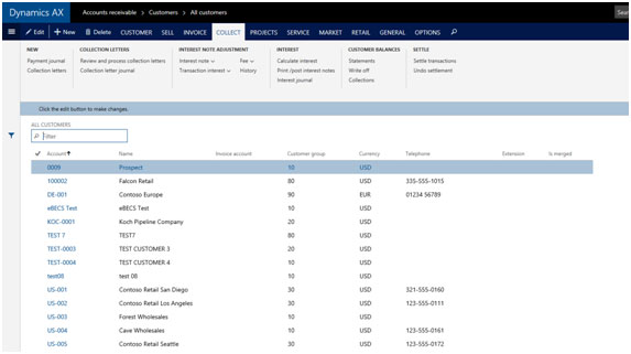 Microsoft Dynamics AX7 version 