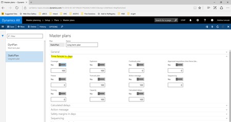 Microsoft Dynamics AX 7  Master planning parameters 