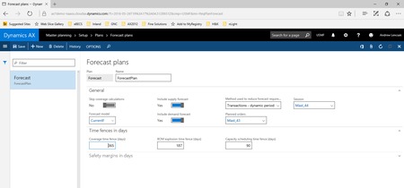 Microsoft Dynamics AX Forecast Planning 