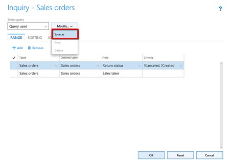 Microsoft Dynamics AX 7 Sales orders 