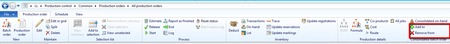 Microsoft Dynamics AX 7  production orders