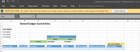 Microsoft Dynamics AX 7 general ledger journal entry