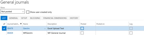 Microsoft Dynamics AX 7 general journals