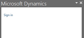 Microsoft Dynamics AX sign in