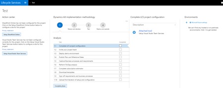 Microsoft Dynamics AX 7  lifecycle Services