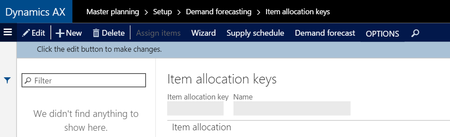 Microsoft Dynamics AX Demand Forecasting