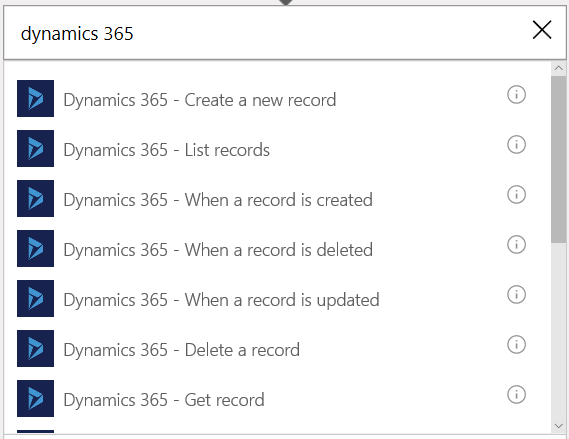 Dynamics CRM Microsoft Flow 