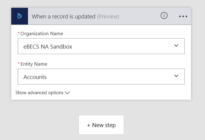 Microsoft Flow : when a record is updated 
