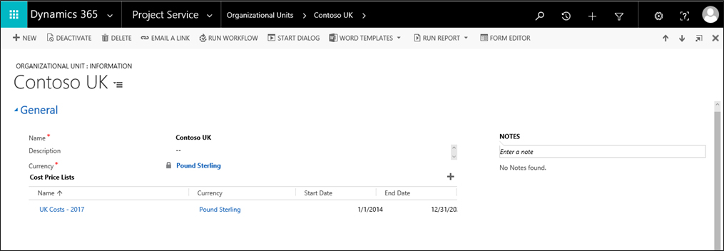 Microsoft Dynamics 365 Project Service Automation